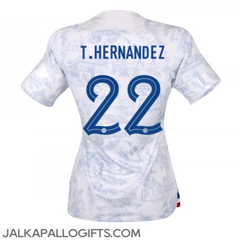 Ranska Theo Hernandez #22 Vieraspaita Naiset MM-kisat 2022 Lyhythihainen